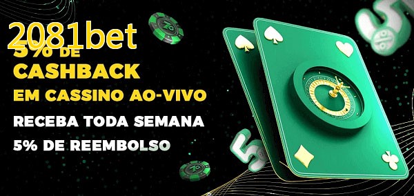 Promoções do cassino ao Vivo 2081bet
